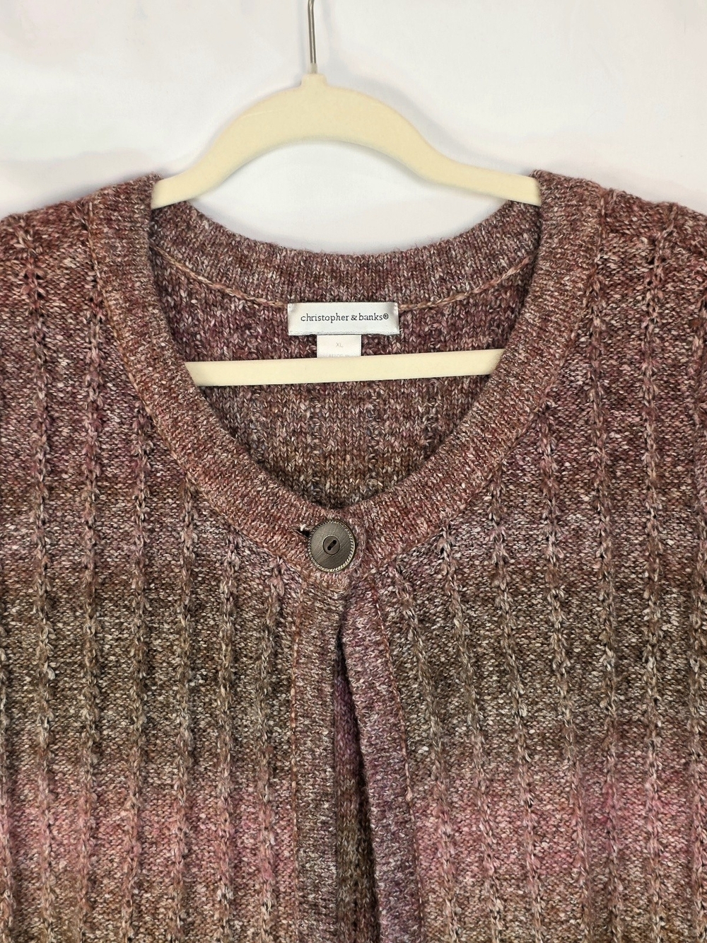 Christopher +Banks Vintage-Inspired Knit Boho Cottagecore Cardigan Size XL - Picture 3 of 6
